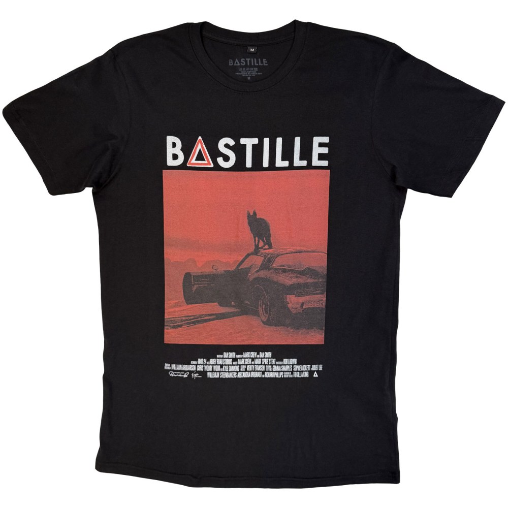 Bastille - Bad Blood Wolf Tshirt Homme - Noir